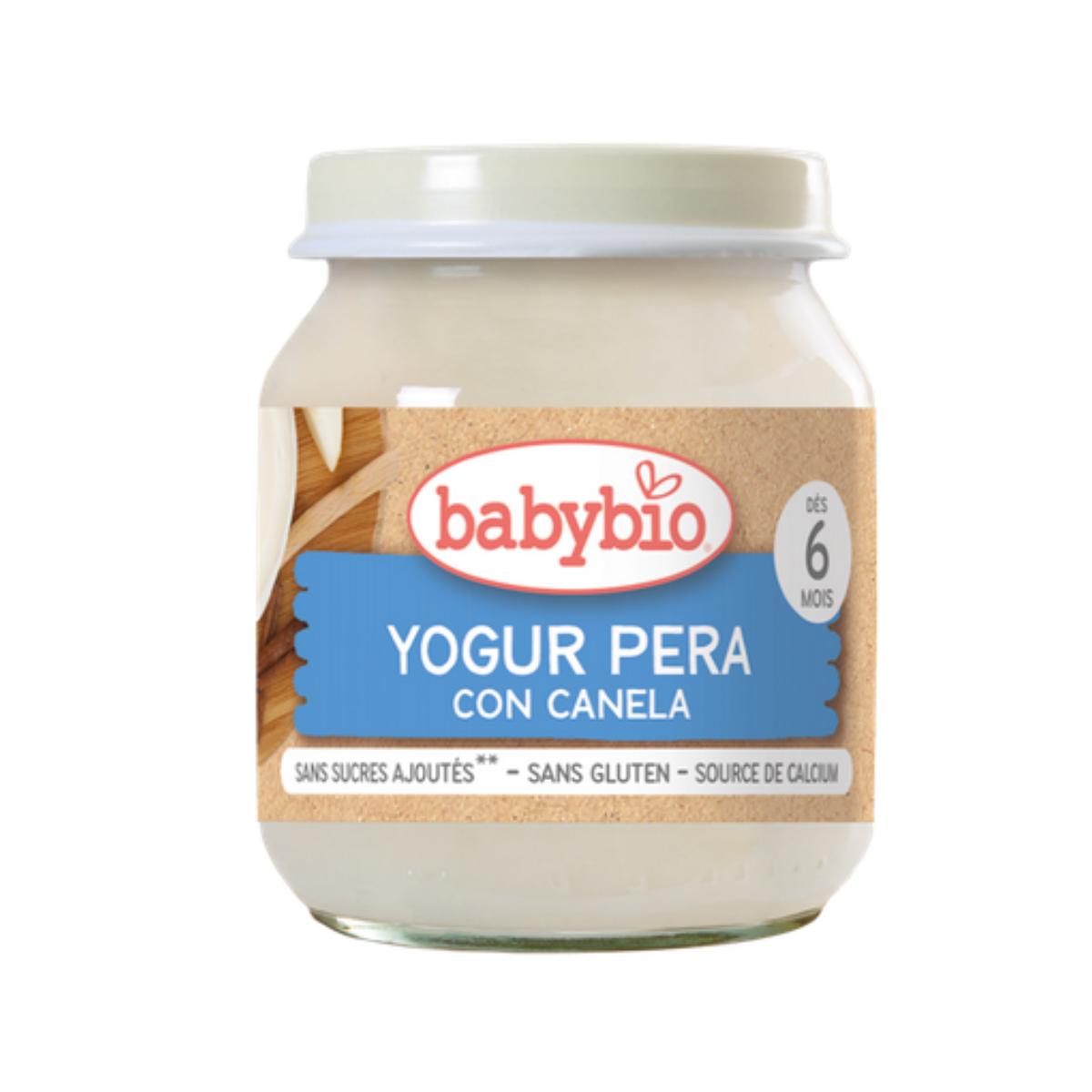 Perenyoghurt met kaneel en koemelk 2 x 130 g biologisch. Babybio