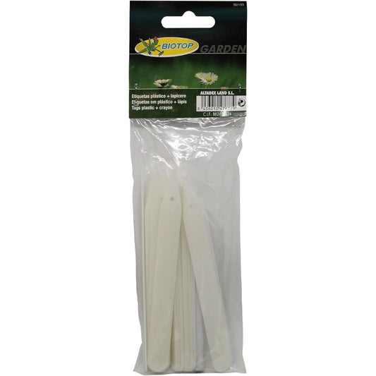 Sachet de 25 petites étiquettes Biotop + crayon - étiquettes pour semis et potager