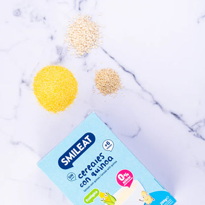 PROMO 3x Papilla di cereali senza glutine con quinoa Eco Smileat, 200 g