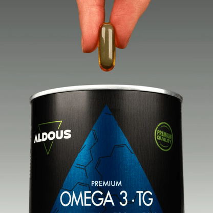 Omega-3-Kapseln Premium 1000 mg EPA und 500 mg DHA Aldous Bio 150 Kapseln