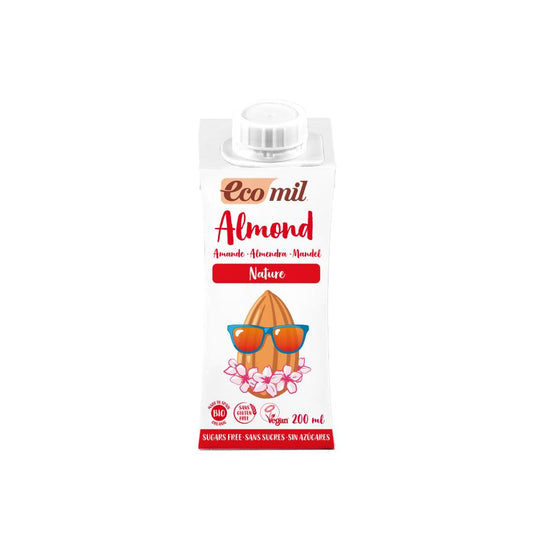Ecomil Organic Unsweetened Natural Almond Drink 200 ml