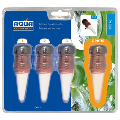 Keramische irrigatiekegels voor bloempotten 4 stuks Aquacontrol