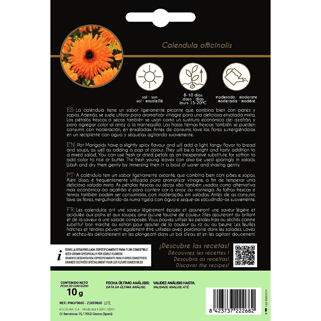 Rocalba edible calendula flower seeds