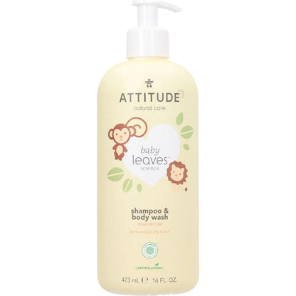 Attitude Pear Nectar Fragrance Baby Shampoo and Gel 473 ml