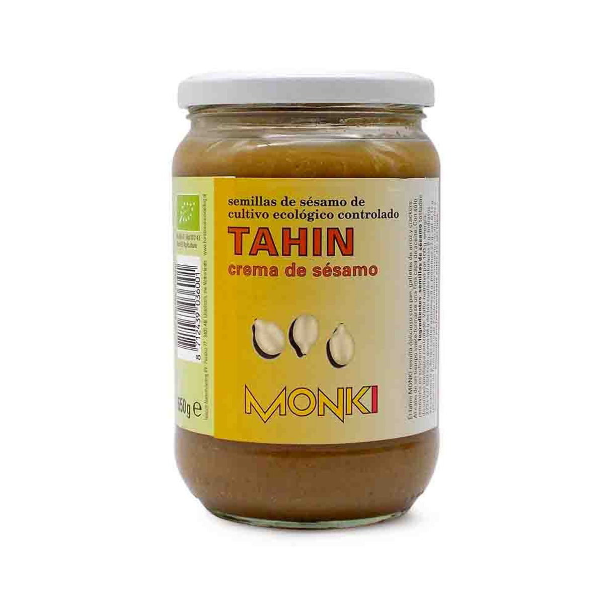 Rostad tahini utan salt, ekologisk Monki 650 g