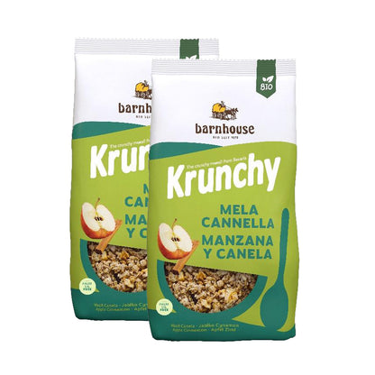 2er-Packung Knuspriges Apfel-Zimt-Bio-Müsli, Barnhouse, 750 g
