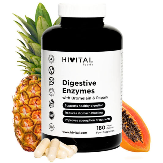 Digestive enzymes 180 vegan capsules Hivital