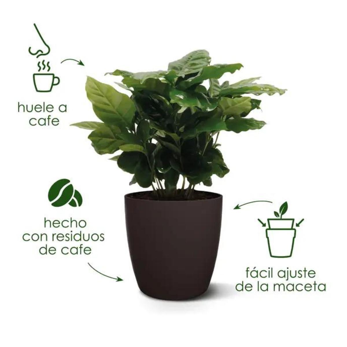 Fioriera riciclata Coffee Collection Round Elho 22 cm