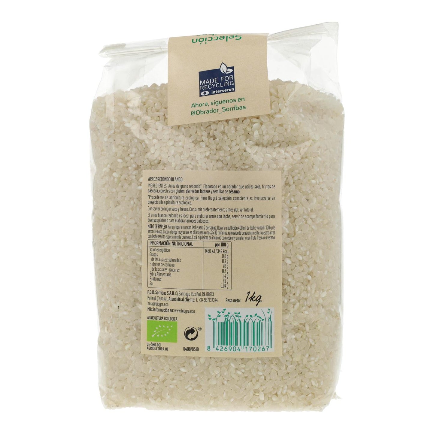 Riso bianco biologico Biogrà, 1 kg