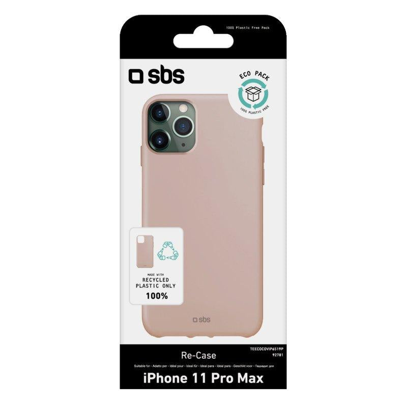 Custodia in plastica riciclata per iPhone 11 Pro Max Rosa SBS