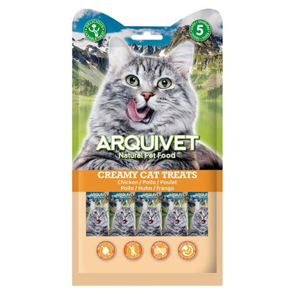 Creamy Cat Treats Cremiger Snack mit Huhn Arquivet 5x14 g