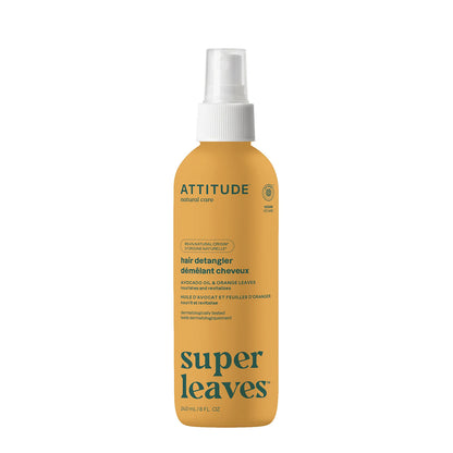 Super leaves Hair detangler Nourishes and revitalises Orange leaves Attitude 240 ml