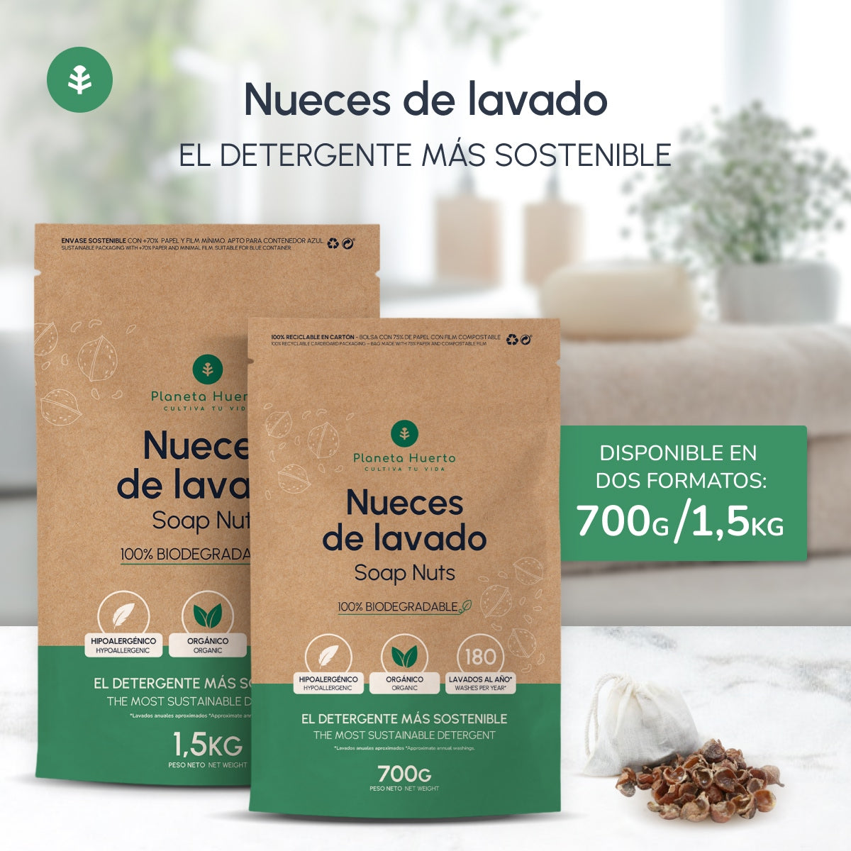 Nueces de Lavado Planeta Huerto 1,5 kg