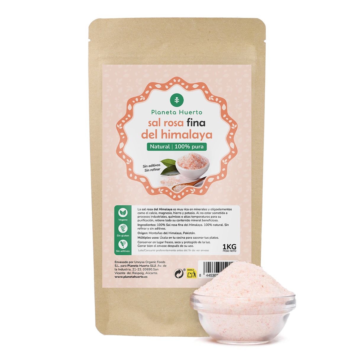 Sel rose de l'Himalaya Planet Orchard 1 kg