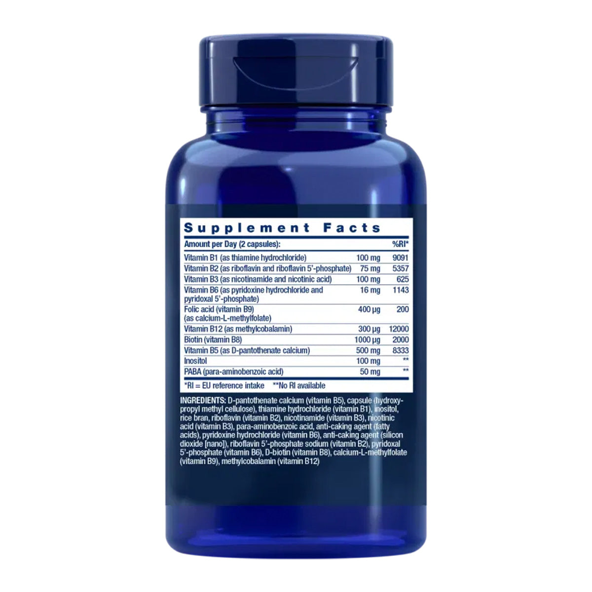 BioActive Complete B-Complex, Life Extension 60 gélules