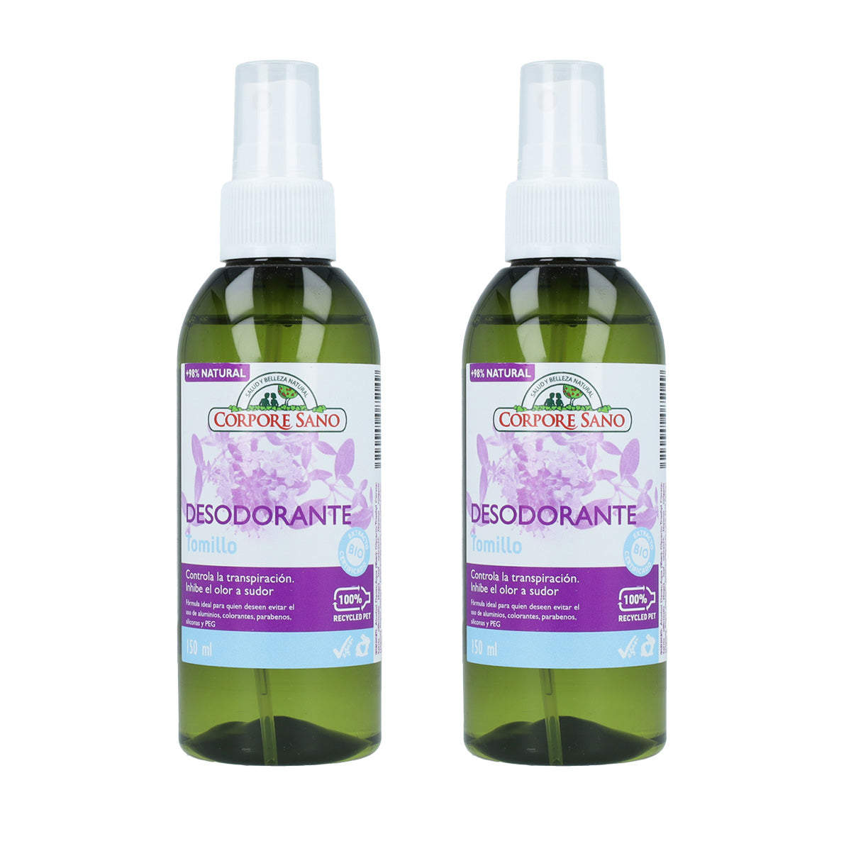 Pack of 2 Corpore Sano Thyme Deodorant 150 ml