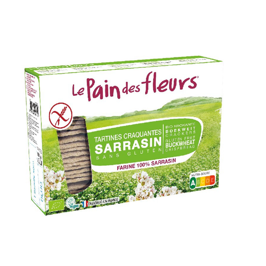 Pain de sarrasin croustillant sans gluten grillé de Le Pain de Fleurs 300 g