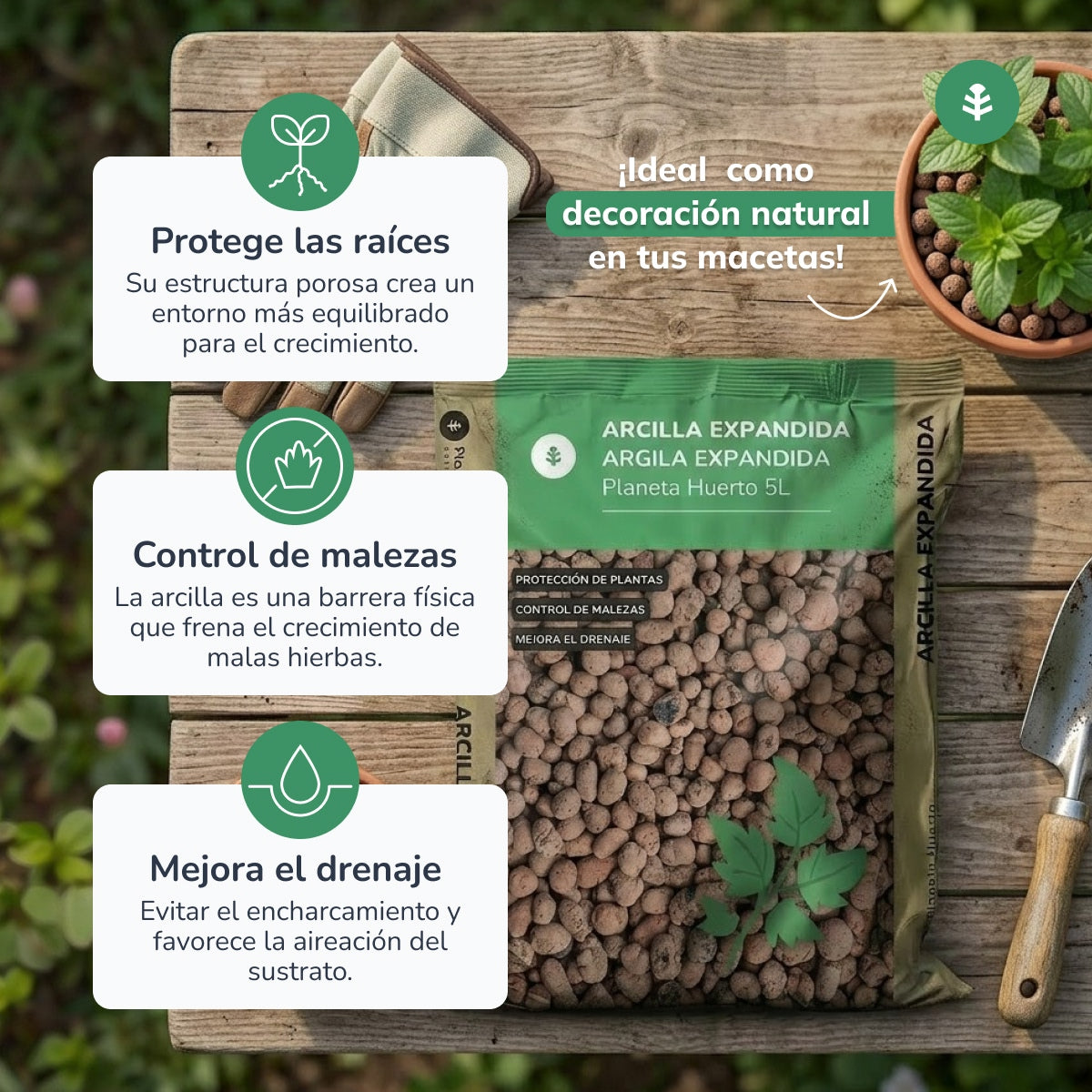 Glinka ekspandowana Planeta Huerto 5 litrów