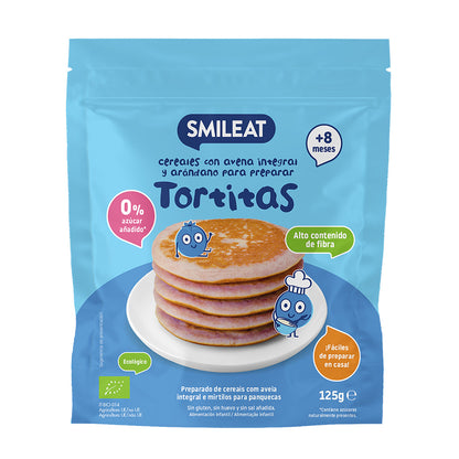 Mix Tortitas Avena integral y arándanos ECO Smileat 125 g
