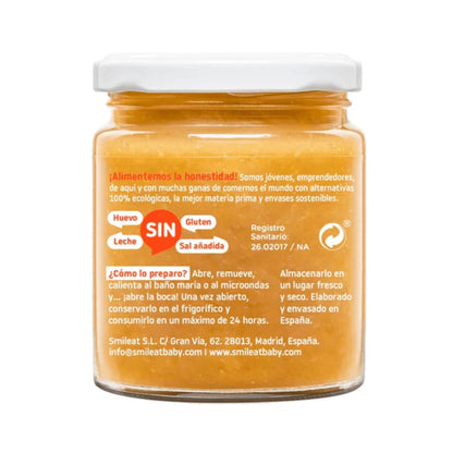 PROMO 3x Petit pot BIO potiron et courgette +6 mois Smileat, 230 g