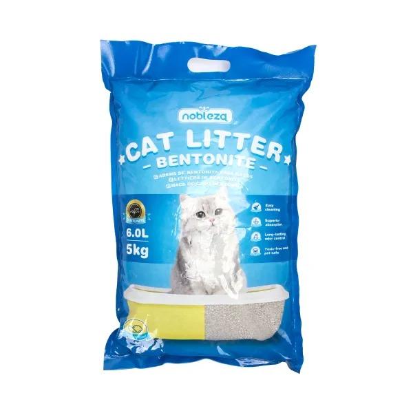 Bentonitklumpande kattströ med citronarom Nobleza 3,8 L