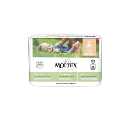 Pieluchy  T2 (3-6 kg) Moltex Pure & Nature, 36 szt.