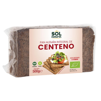 Confezione 2x Pane tedesco integrale di segale biologico Sol Natural 500 g