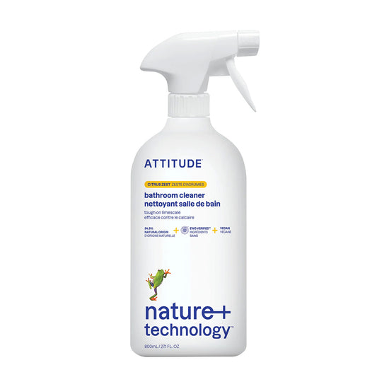 Spray nettoyant anticalcaire pour salle de bain Attitude Citrus 800 ml