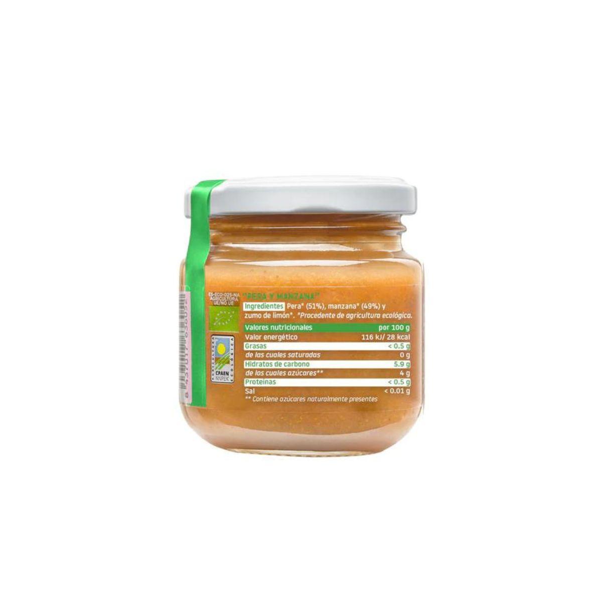 Organic Pear and Apple Jar +6 months Smileat 130 g