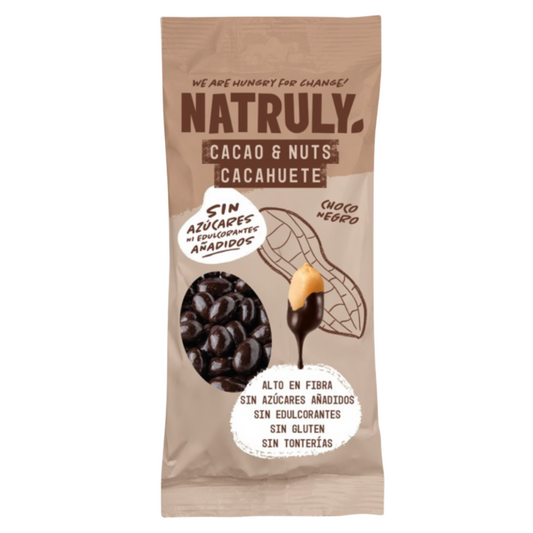 Cacao&Nuts pure chocolade, Natruly, 50 g