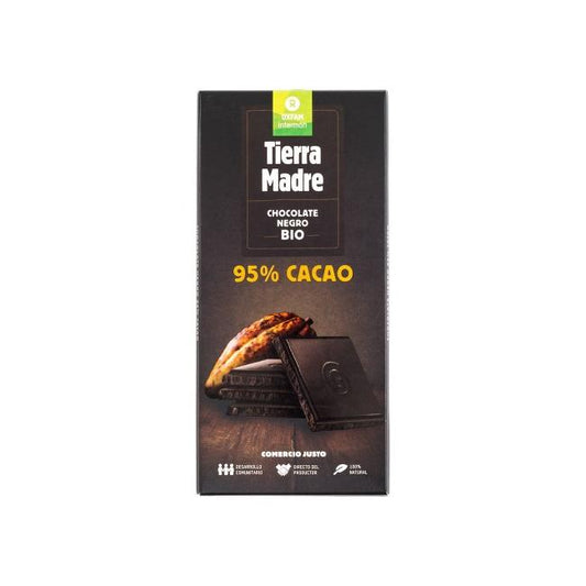 Cioccolato equosolidale fondente 95% BIO Tierra Madre Oxfam Intermón 80 g
