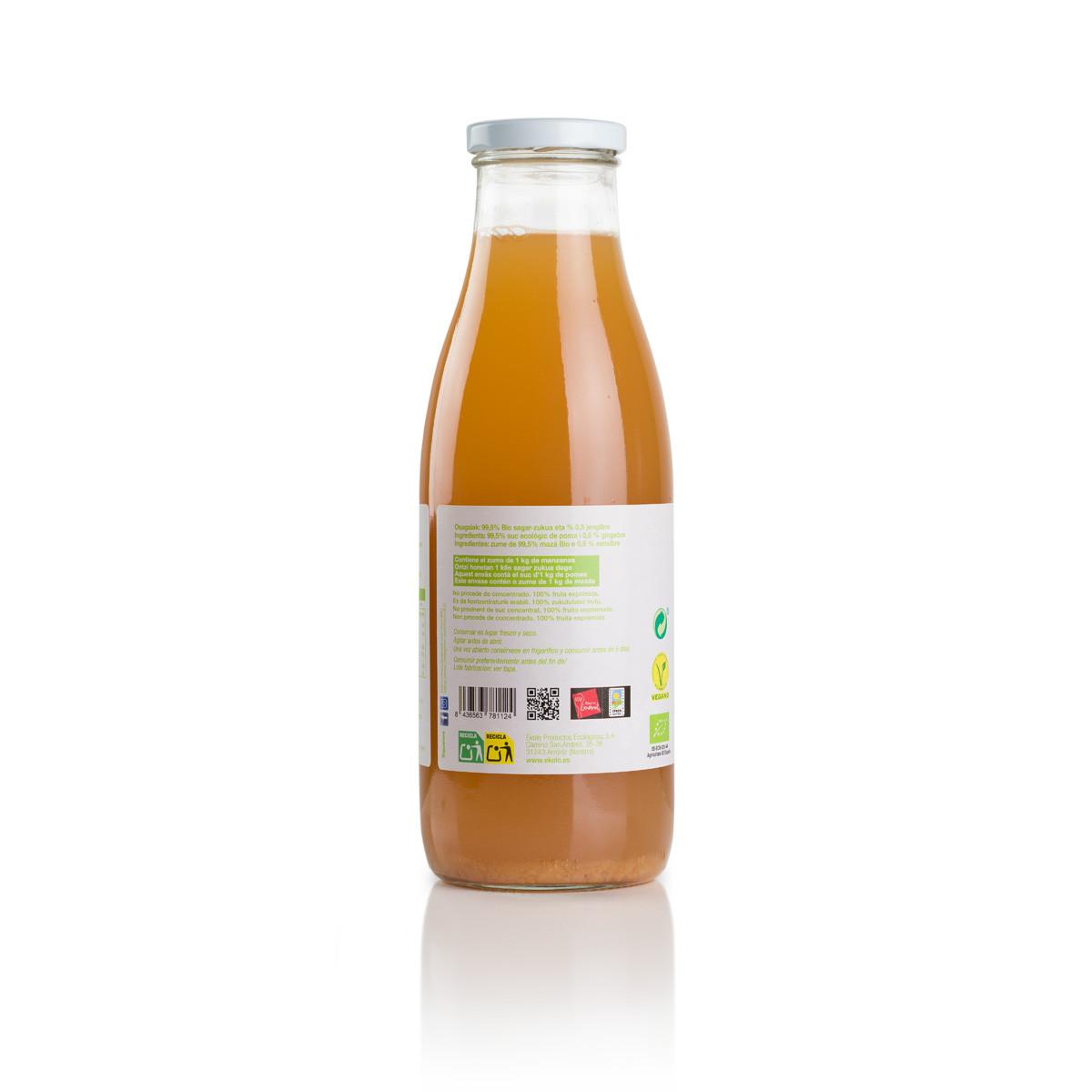 100 % Bio-Apfel-Ingwer-Saft Ékolo 750 ml