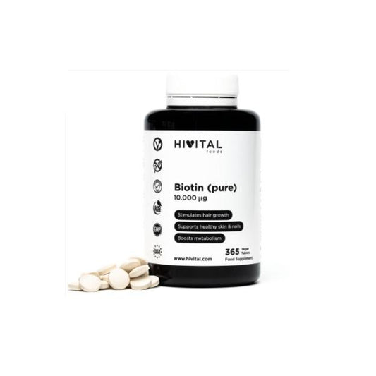 Biotin 10.000 mcg  Hivital 365 vegane Tabletten