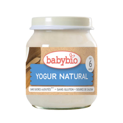 Yogurt naturale con latte di vacca biologico, 2x130 g. Babybio