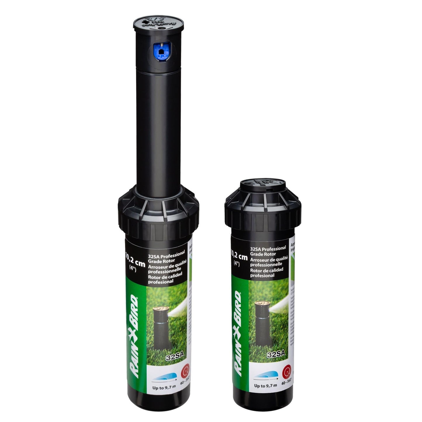 Rotor 32SA   10 cm, Reichweite von 4,6 bis 10,7 m Rainbird