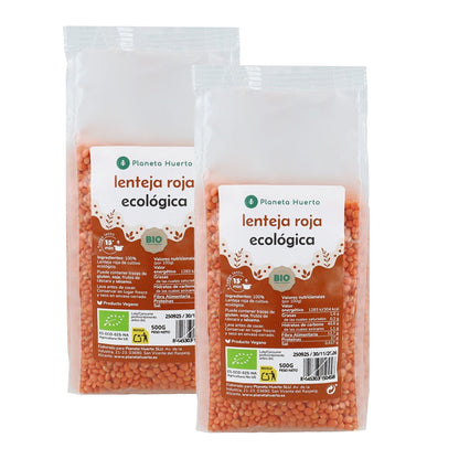Confezione 2x Lenticchie rosse ECO Planeta Huerto 500 g