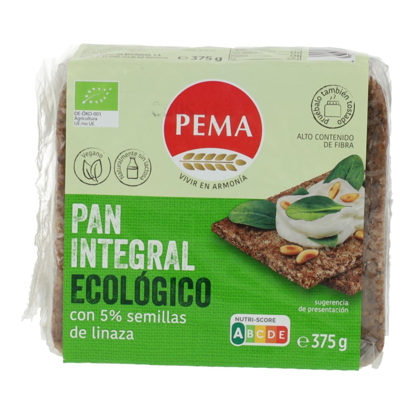 Pema Roggenbrot mit 5 % Leinsamen 375 g
