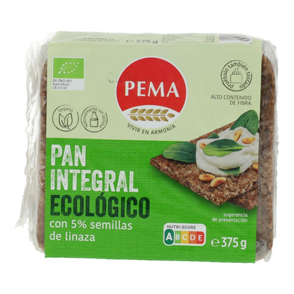 Rågbröd 5 % linfrön Pema 375 g