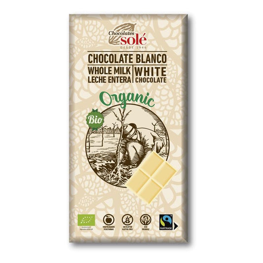Solé Organic White Chocolate 100 g