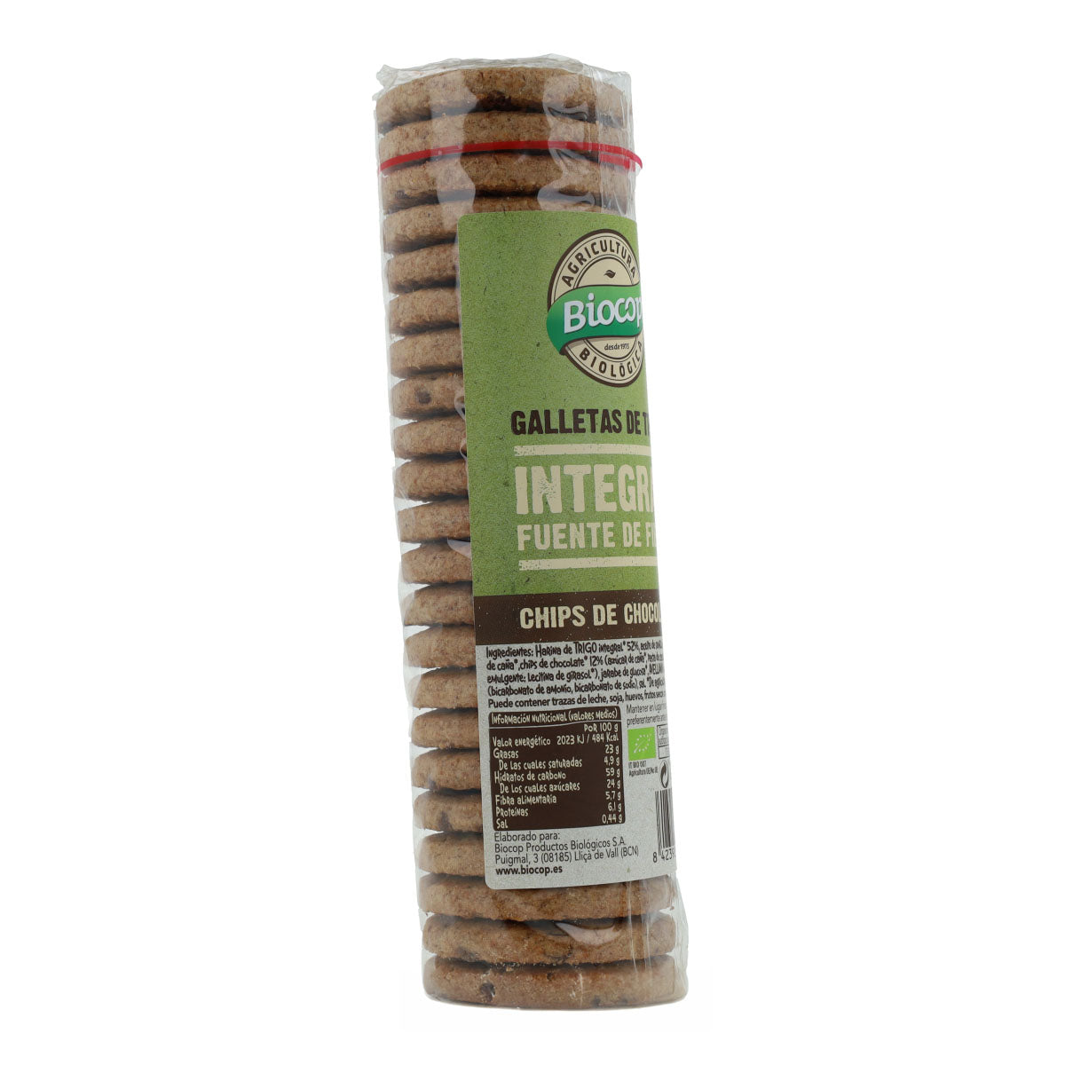 Biscotti integrali con gocce di cioccolato Biocop 250 g