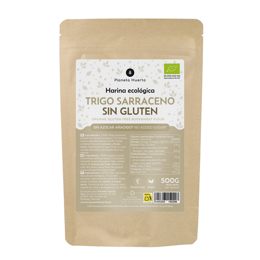 Glutenfritt bovetemjöl ECO Planeta Huerto 500g