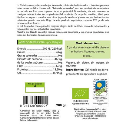 Kale - Curly Kale 200 g, Salud Viva