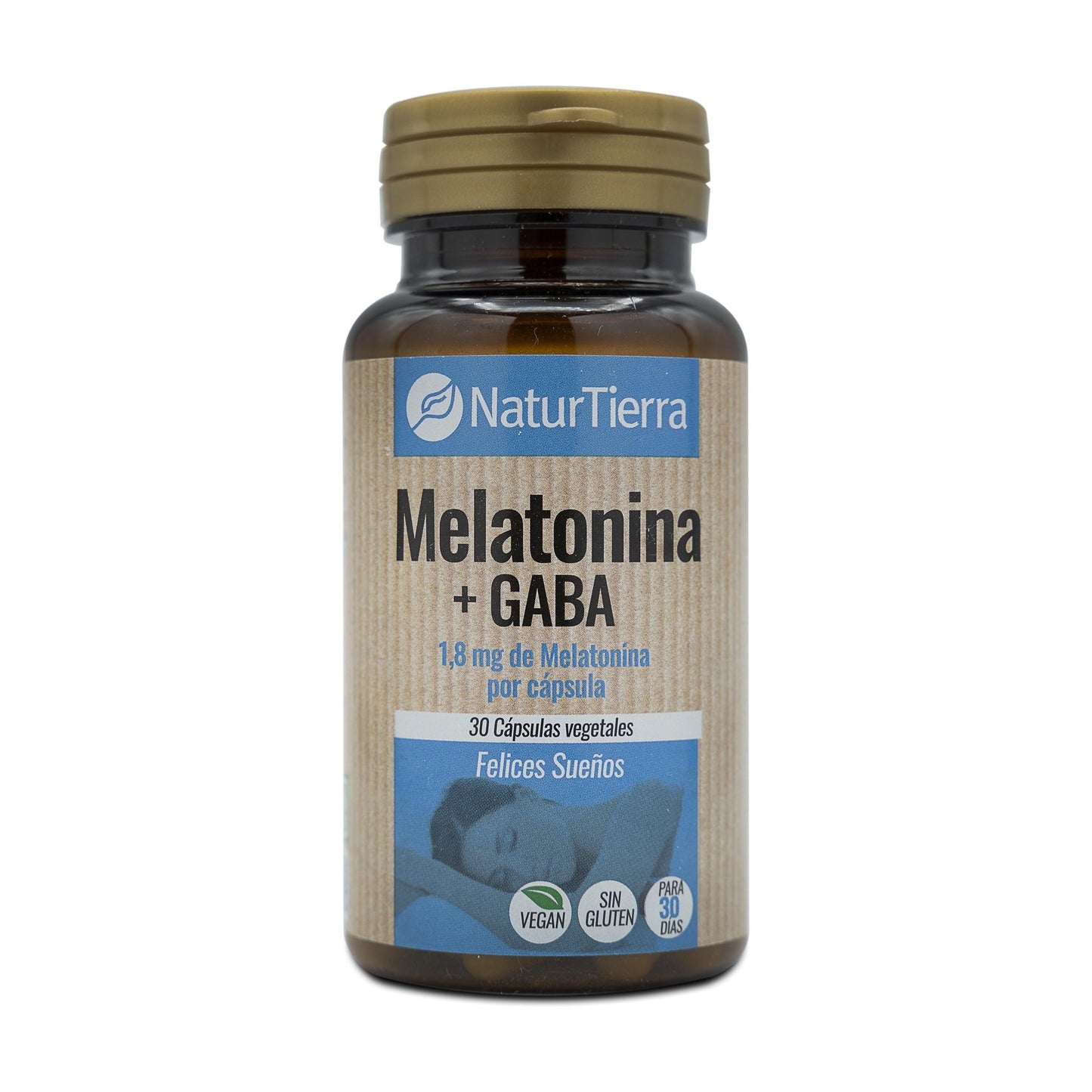 Melatonina + GABA, 30 capsule vegetali. NaturTierra