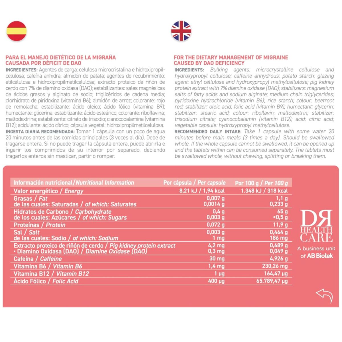 DAOhead® 60 capsule con compresse gastroresistenti