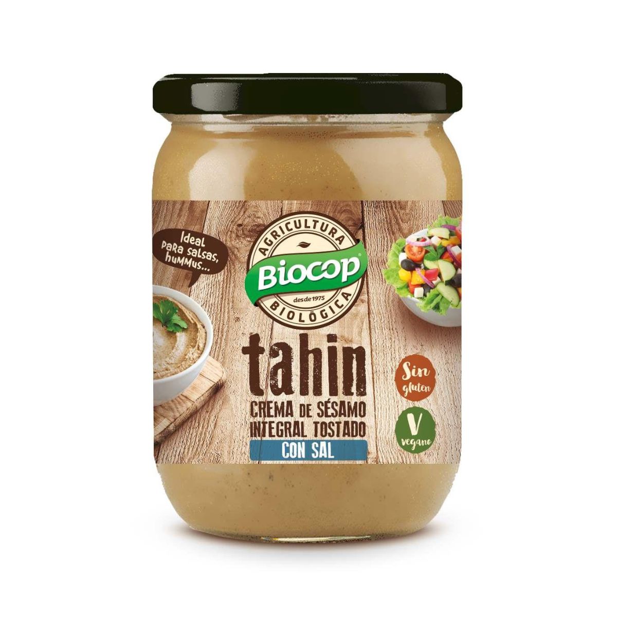 Tahin Integral Tostado z solą Biocop 500 g