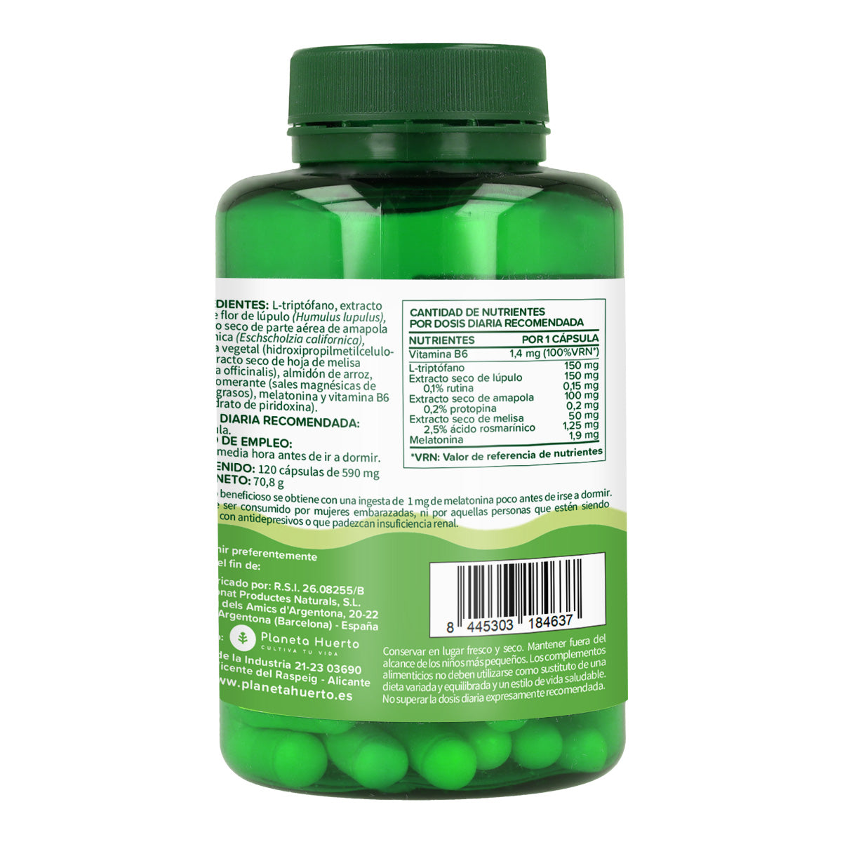 Pack 2xMélatonine complexe Planeta Huerto 120 gélules