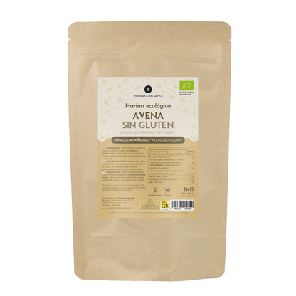 Harina de Avena Sin Gluten ECO Planeta Huerto  1 kg