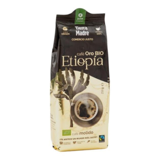 Café moulu Éthiopie or 100 % Arabica Bio Tierra Madre 250 g