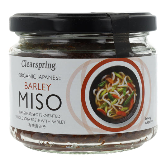 Bio-Mugi-Miso (Gerste, Glas) von Clearspring, 300 g, unpasteurisiert