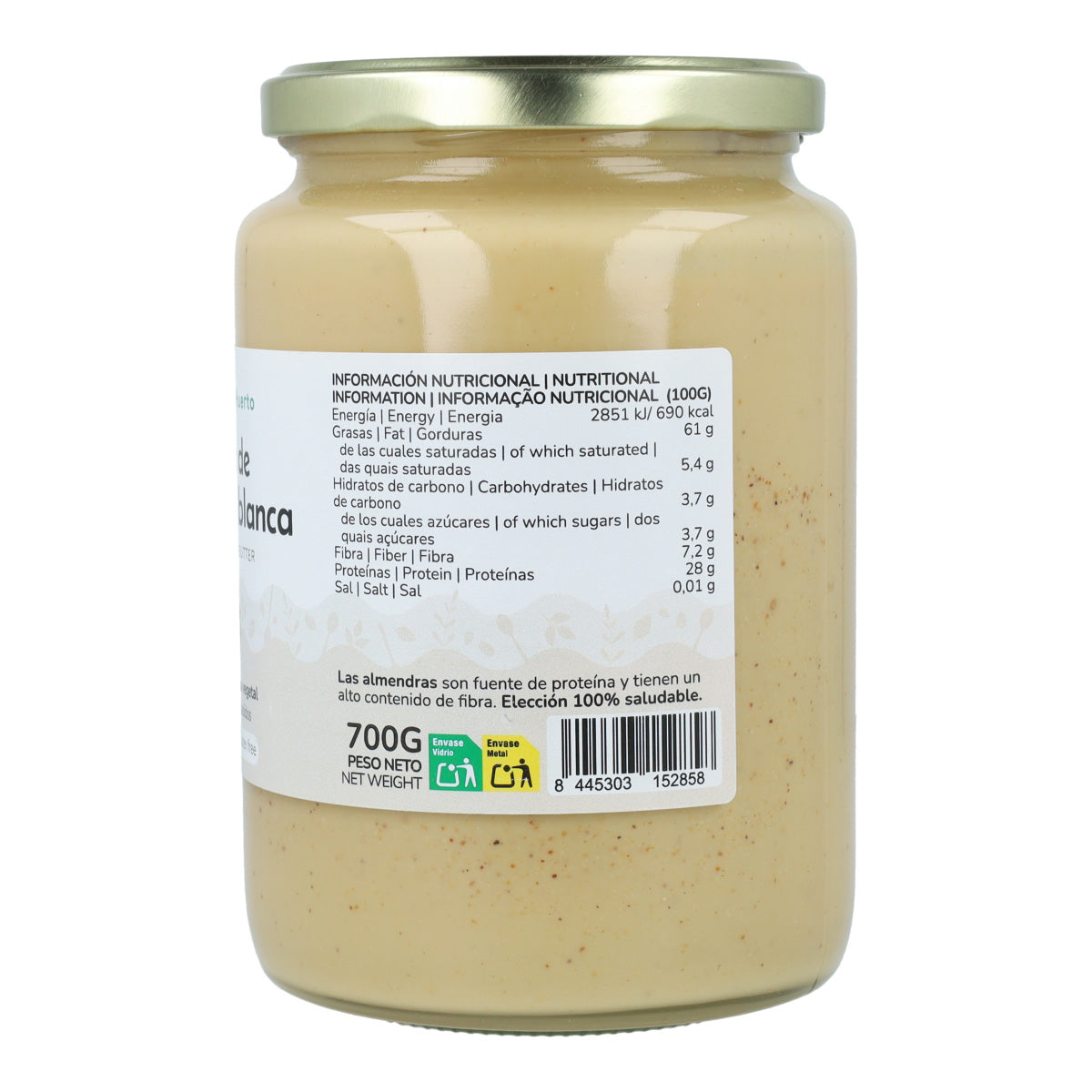 Weiße Mandelcreme ECO Planeta Huerto